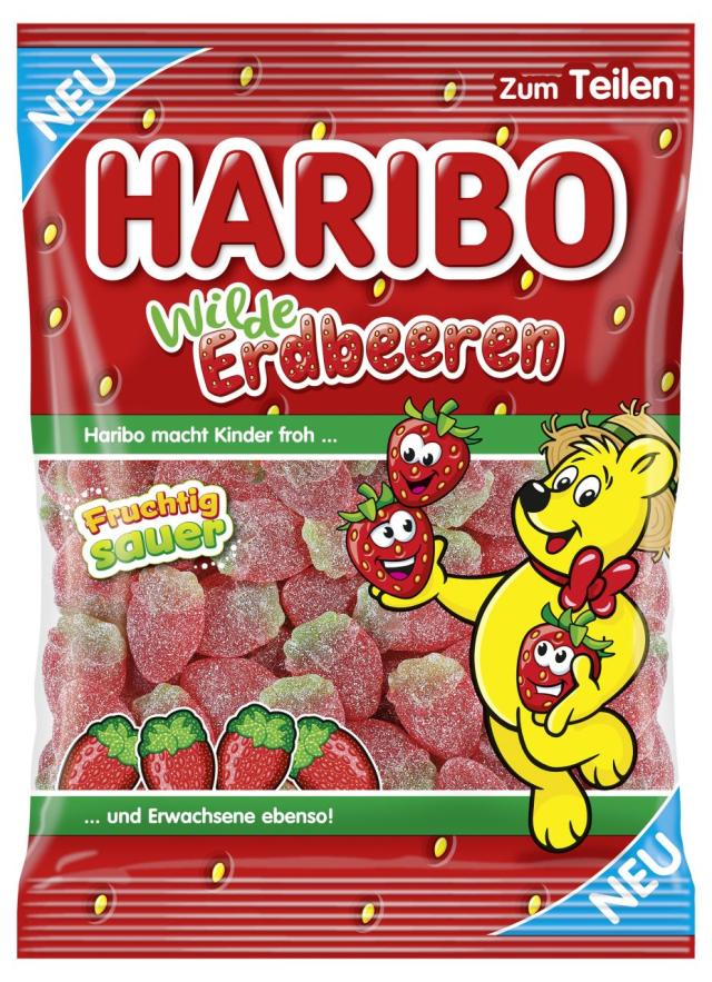 Haribo Wilde Erdbeeren Sauer 100g