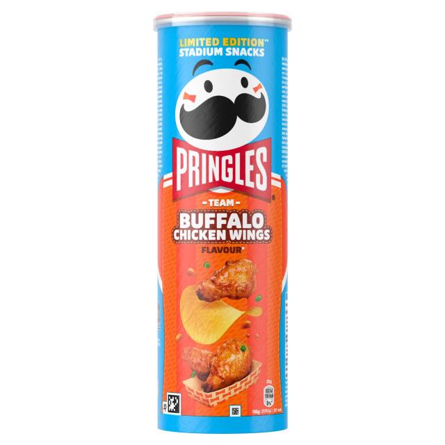 Pringles Team Buffalo Wings Chicken Flavour 165g - Limited Edition Stadium Snacks