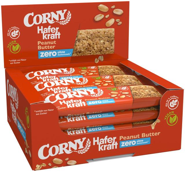 Corny Haferkraft Peanut Butter Zero 50g - vegan
