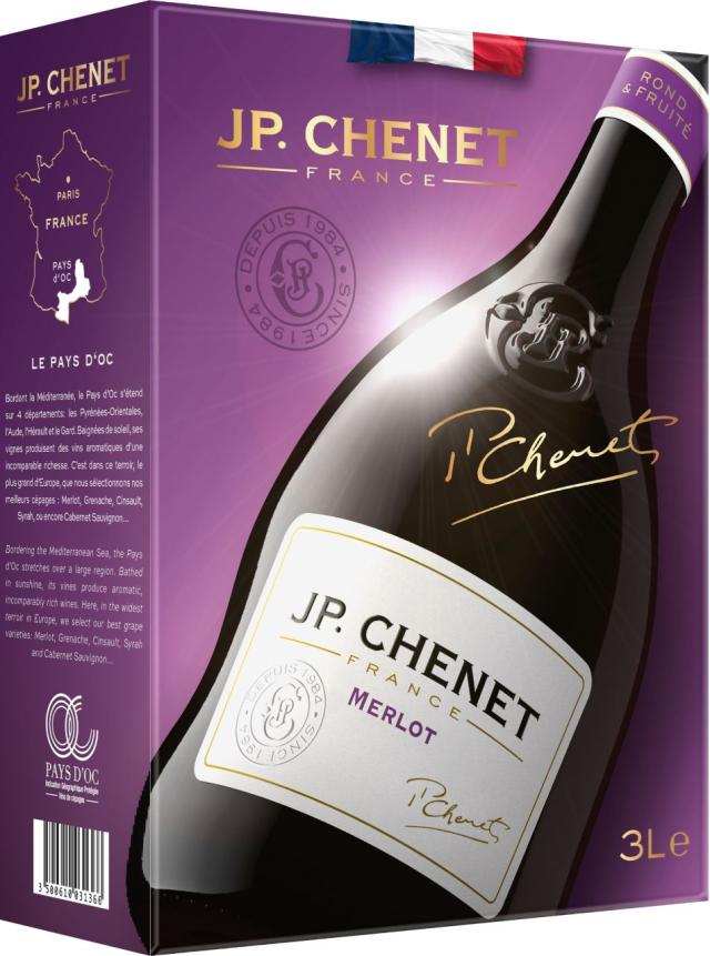JP. CHENET Merlot 13% - 3l BiB