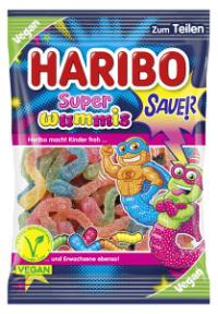 Haribo Super Wummies Sauer 175g - vegan
