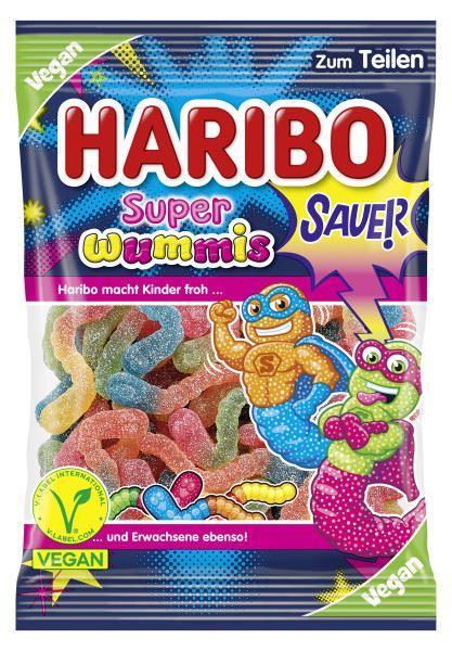 Haribo Super Wummies Sauer 175g - vegan