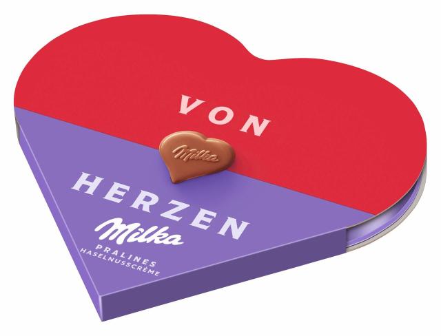 Milka Von Herzen Pralinés Haselnusscréme 44g