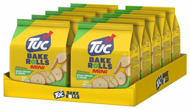 TUC Bake Rolls Mini Sour Cream & Onion 150g