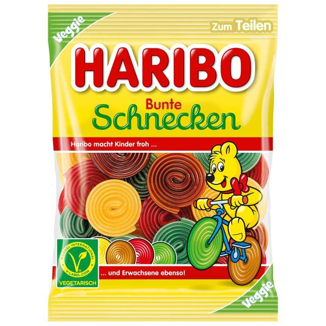 Haribo Bunte Schnecken 160g - veggie