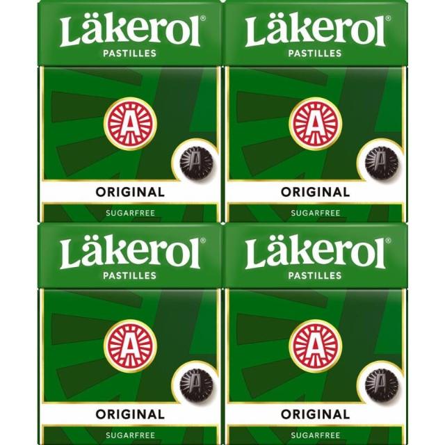 Läkerol Pastilles Original 4x25g - sugar free