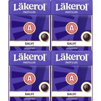 Läkerol Pastilles Salvi 4x25g - sugar free