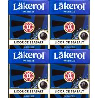 Läkerol Pastilles Licorice Seasalt 4x25g - sugar free