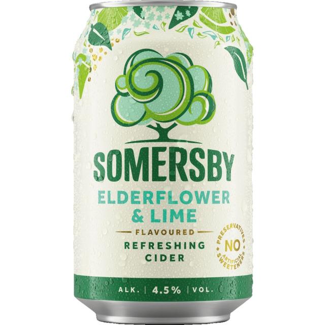 Somersby Elderflower & Lime 4,5% 18x330ml Can