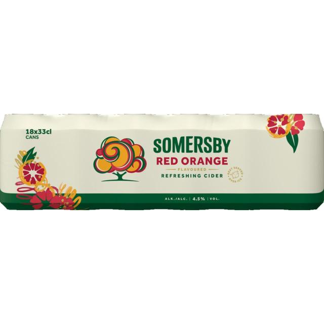 Somersby Red Orange 4,5% 18x330ml Can