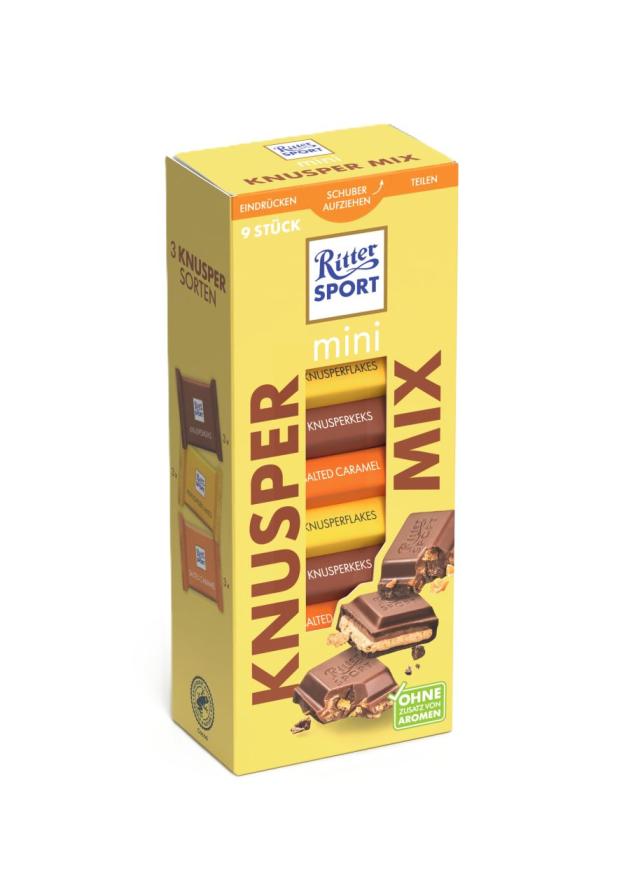 Ritter Sport mini Knusper Mix 9 pcs. 150g