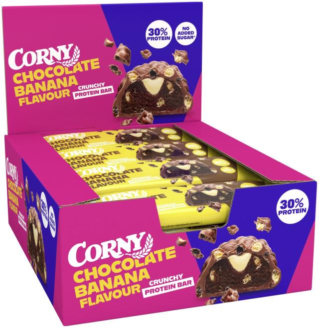 Corny Crunchy Protein Bar Chocolate Banana Flavour 45g