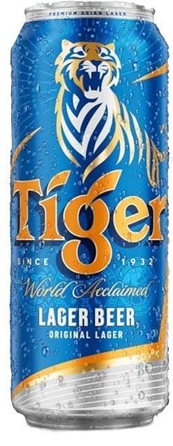 Tiger Beer Original Lager 4,7% 24x500ml Can