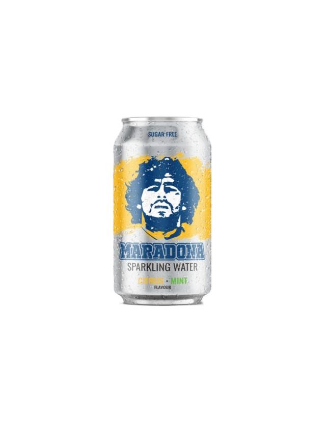 Maradona Sparkling Water Citrus & Mint 24x330ml Can - sugar free