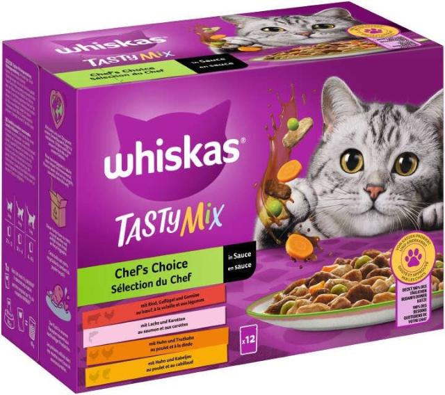 Whiskas Tasty Mix Chef's Choice in Gravy 12x85g