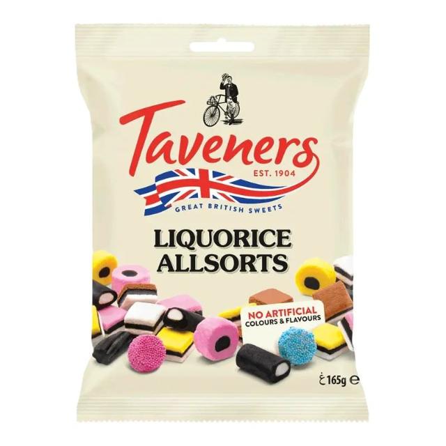 Taveners Liquorice Allsorts 165g