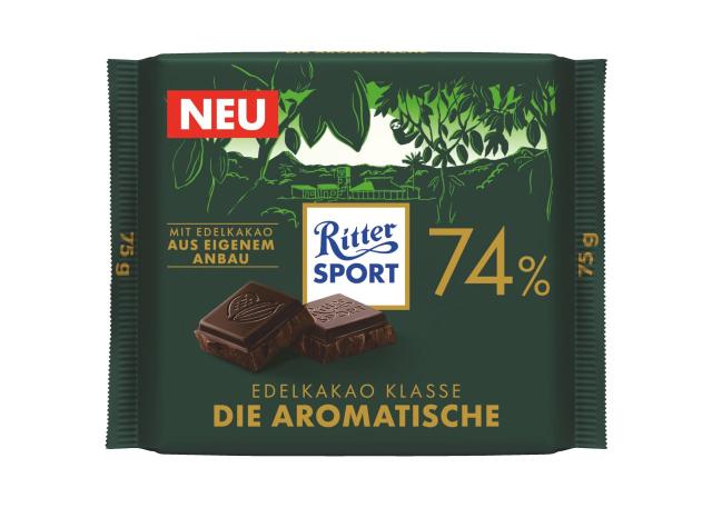 Ritter Sport Edelkakao Klasse 74% Die Aromatische 75g