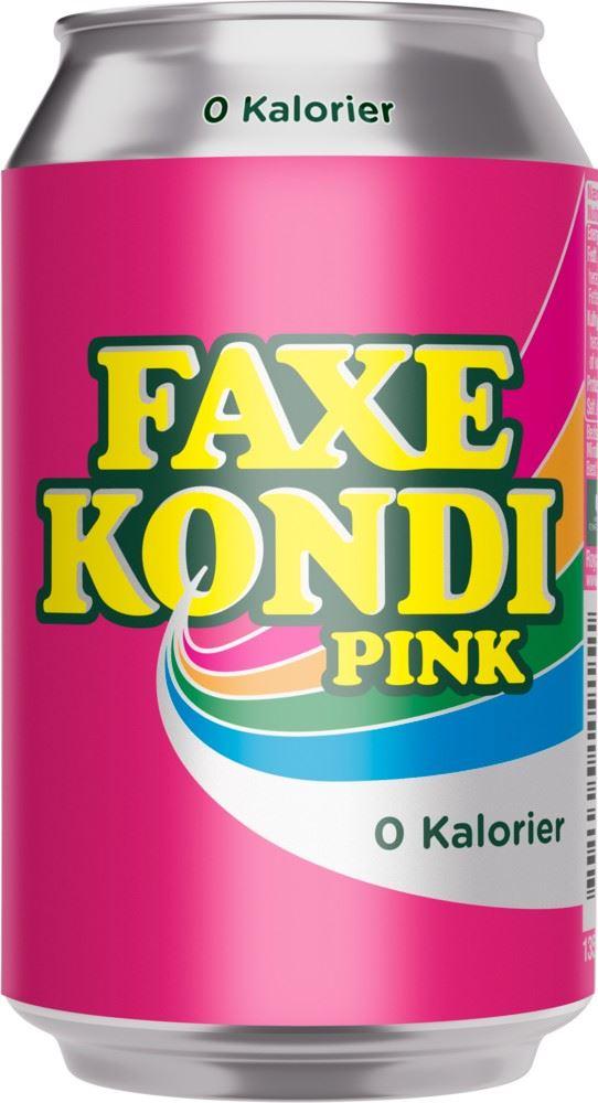 Faxe Kondi Pink 0 Kalorier 18x330ml Can