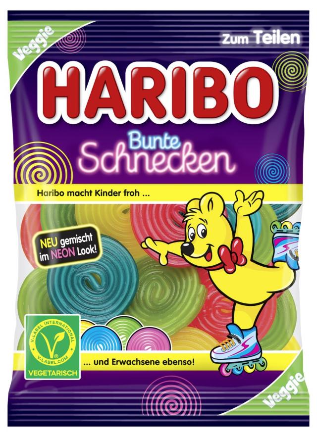 Haribo Bunte Schnecken 160g - veggie