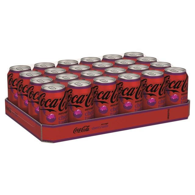 Coca Cola Cherry Zero Sugar 24x330ml Can CCEP