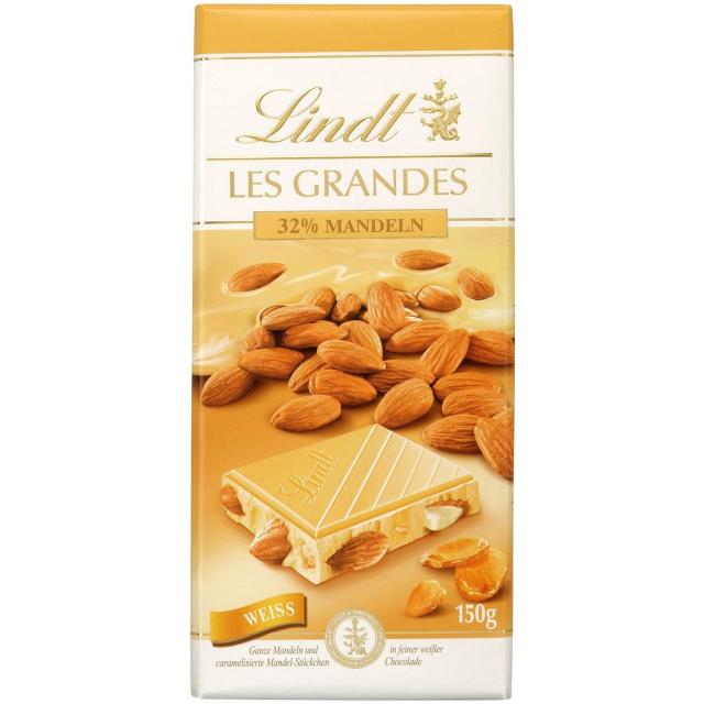 Lindt Les Grandes 32% Mandeln Weiss 150g