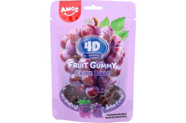 Amos 4D Fruit Gummy Grape Burst 65g
