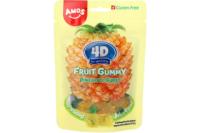 Amos 4D Fruit Gummy Pineapple Burst 65g
