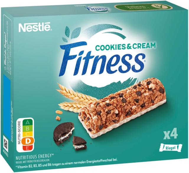 Nestlé Fitness Cookies & Cream Bars 4x23,5g
