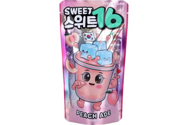 Sweet16 Peach Ade Zero Sugar 200ml