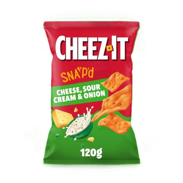 Cheez-It Snap'd Cheese, Sour Cream & Onion 120g