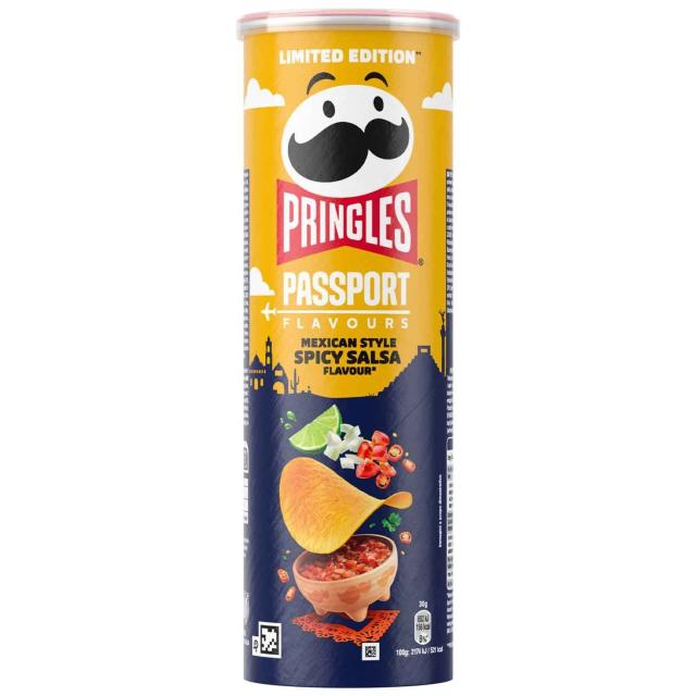 Pringles Passport Flavours Mexican Style Spicy Salsa 165g - Limited Edition