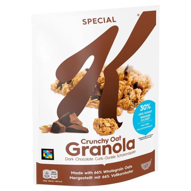 Kellogg's Special K Crunchy Oat Granola Dark Chocolate Curls 320g