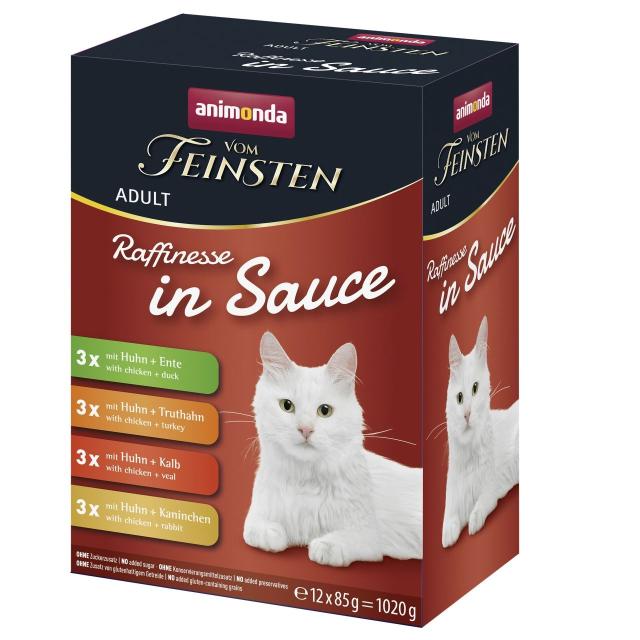 Animonda Vom Feinsten Cat Adult Raffinesse in Gravy Mixpack 12x85g