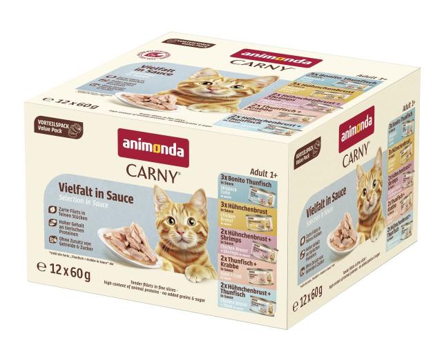 Animonda Carny Cat Adult Selection in Gravy 12x60g