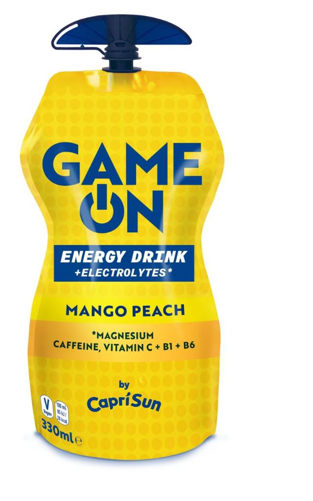 Capri-Sun Game On Energy Drink + Electrolytes Mango Peach 330ml