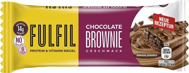 FULFIL Protein & Vitamin Bar Chocolate Brownie Flavour 40g