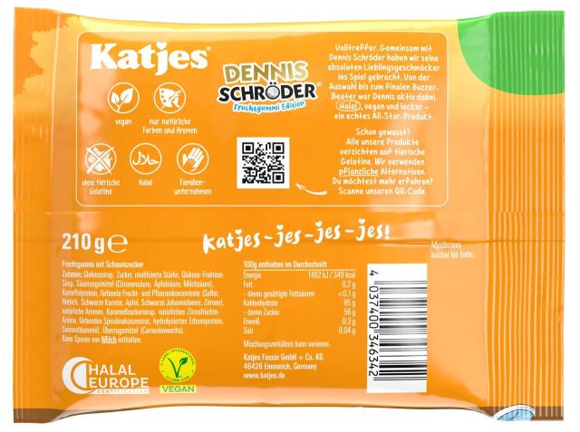 Katjes Dennis Schröder Edition 210g - vegan