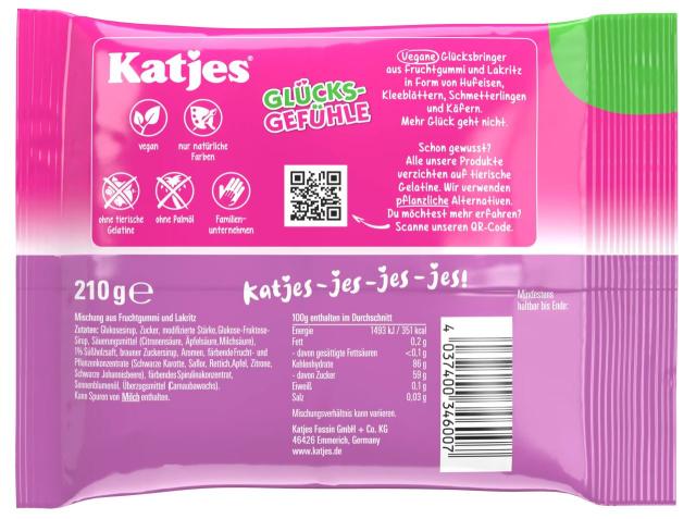 Katjes Glücksgefühle 210g - vegan