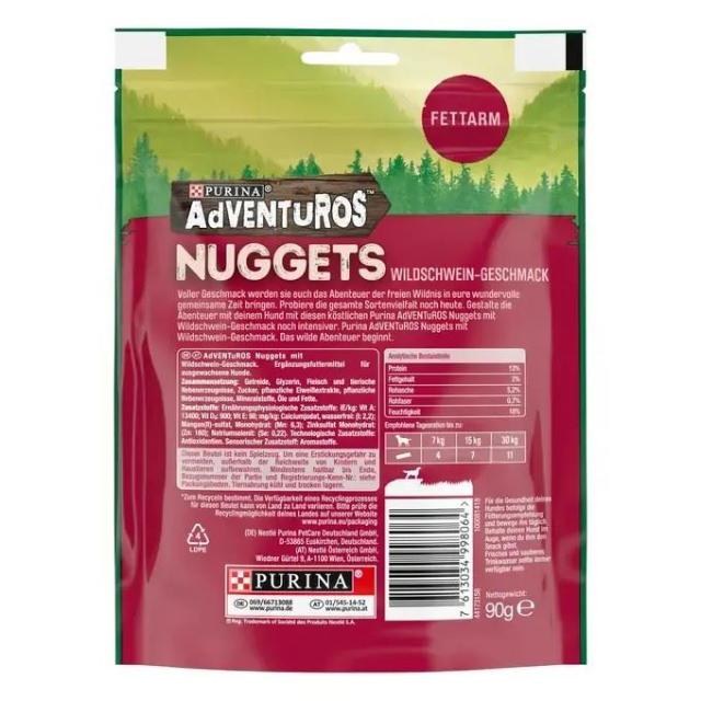 Adventuros Nuggets Wildschwein 90g