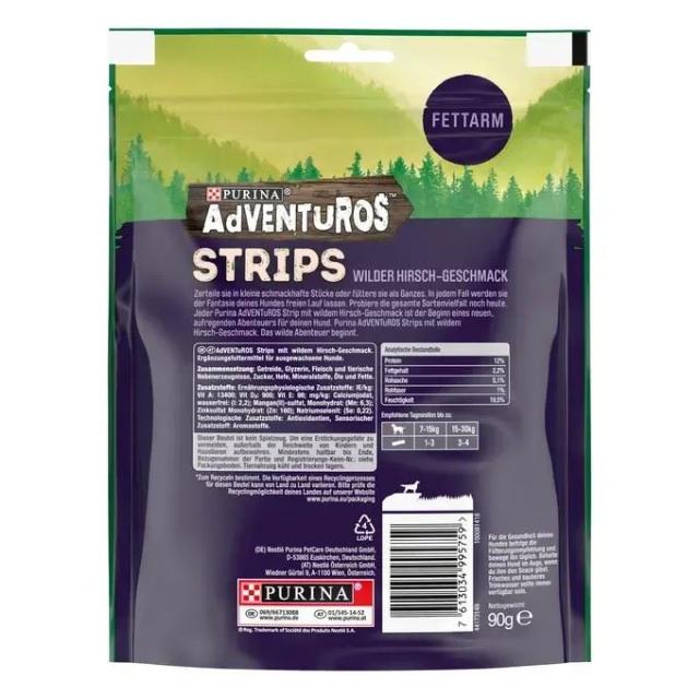 Adventuros Strips Hirsch 90g