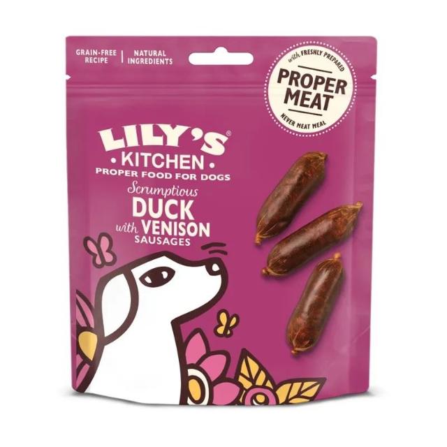 Lily's Kitchen Duck & Venison Sausages 70g