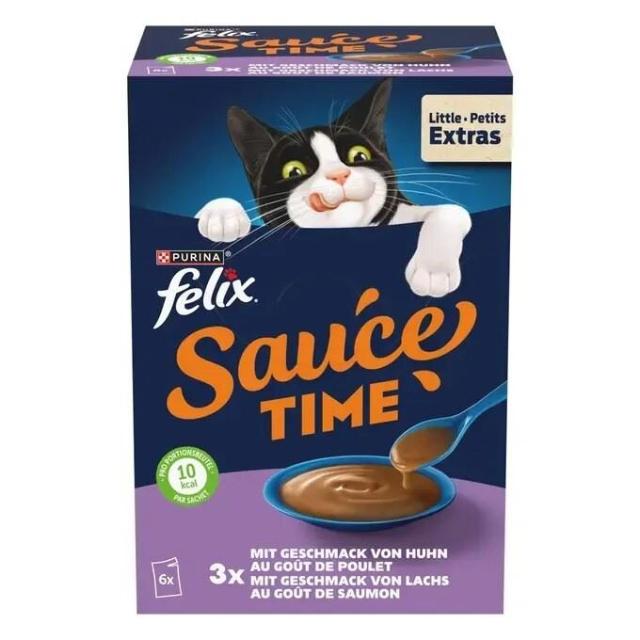 Felix Sauce Time Huhn & Lachs 6x40g