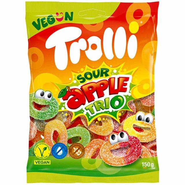 Trolli Sour Apple Trio 150g - vegan