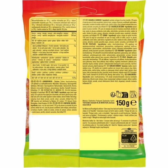 Trolli Sour Apple Trio 150g - vegan