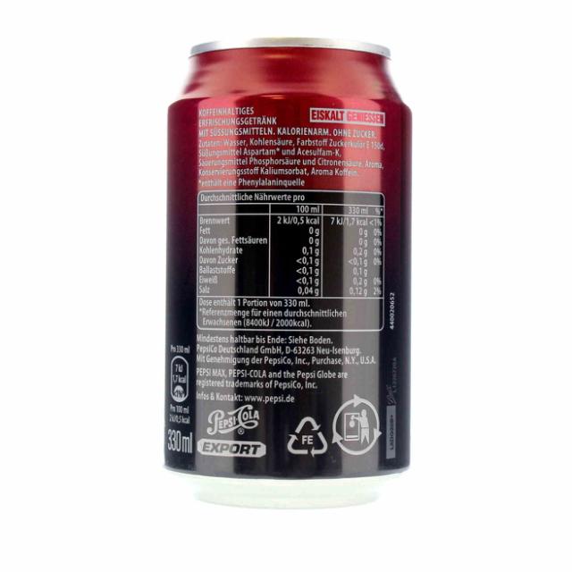 Pepsi Max Cherry 24x330ml Can