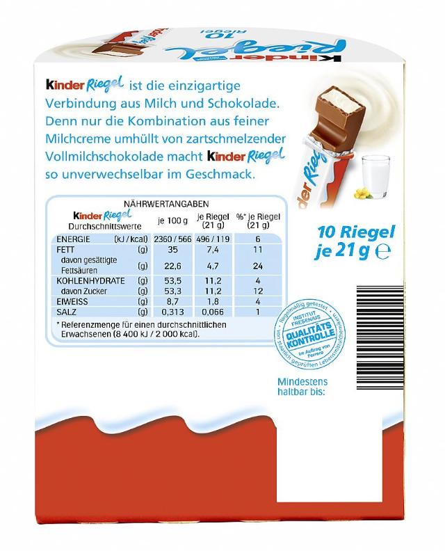 Kinder Riegel T10 - 210g