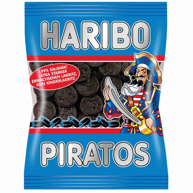 Haribo Piratos (extra strong - 7,99% Salmiak) 200g - Veggie