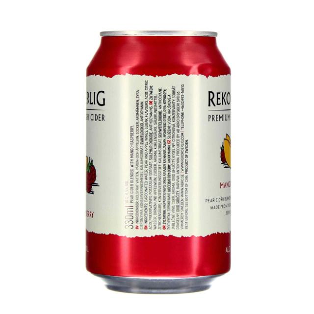 Rekorderlig Mango-Raspberry 4,5% - 24x330ml Can