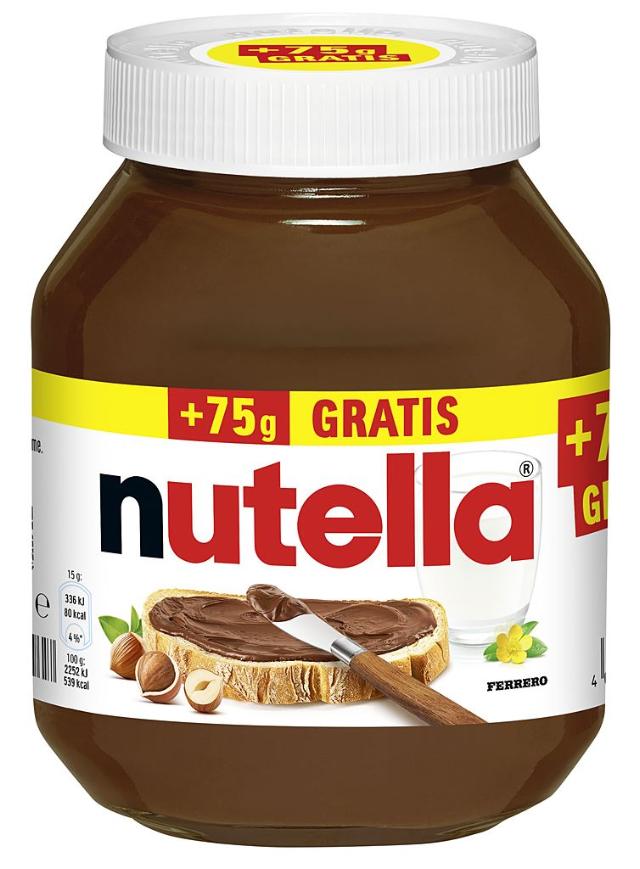 Nutella 750g + 75g