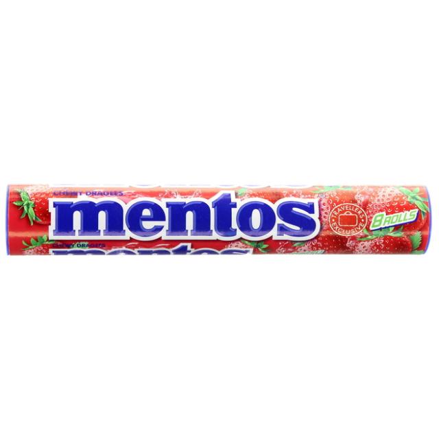 Mentos Jumbo-Rolle Strawberry 8x37g
